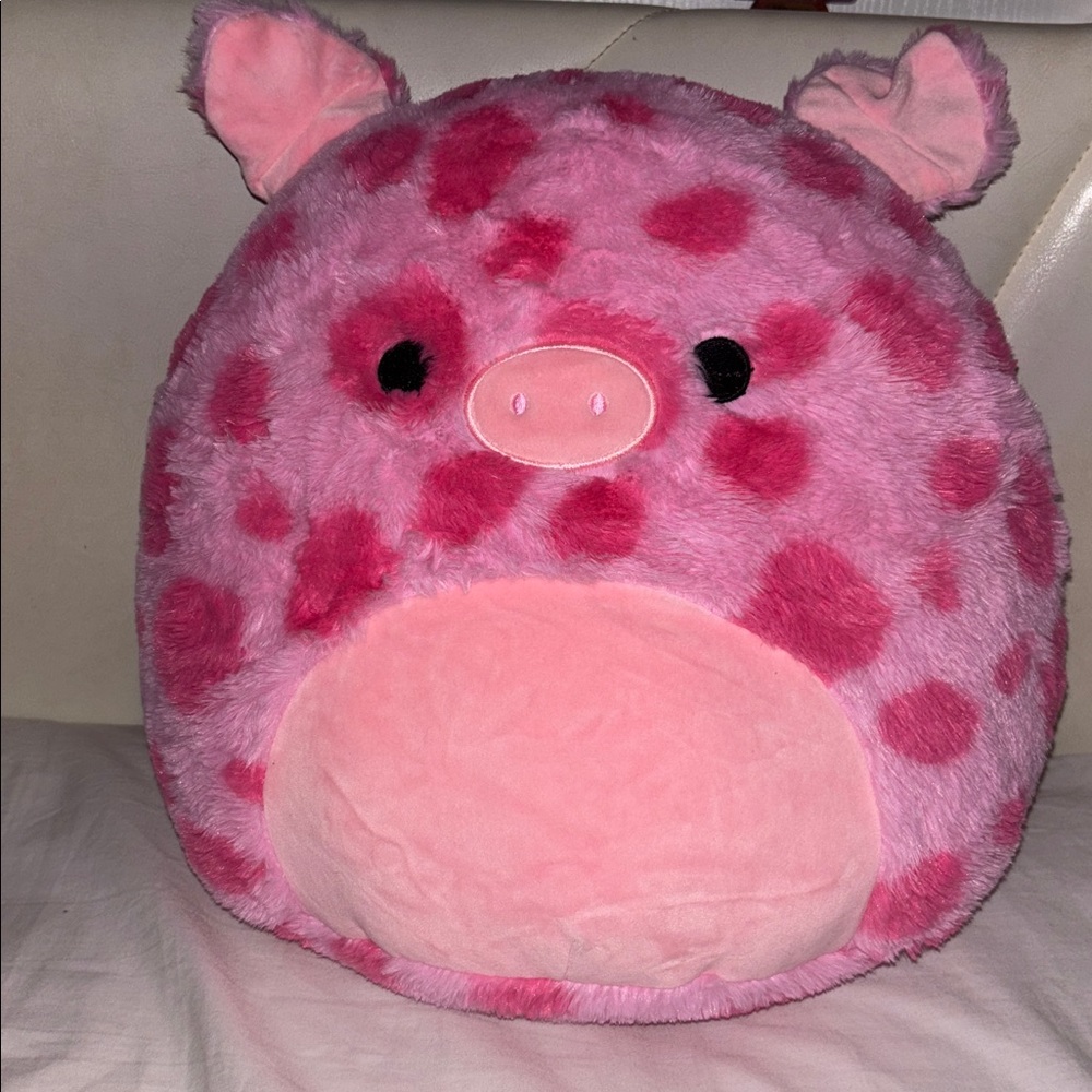Squishmallows Fuzzamallow Pink Pig Plush, Gwendle